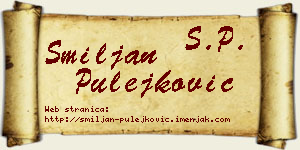 Smiljan Pulejković vizit kartica